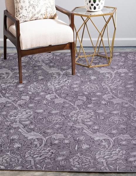 Tapete Alfombra Decorativo Lavable Kalini Floral Woodland Marrón - Fine Art Tj