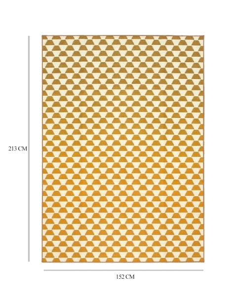 Tapete Alfombra Decorativo Lavable Yanis Oro Amarillo - Fine Art Tj