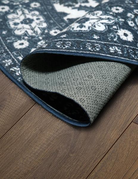Tapete Alfombra Decorativo Lavable Ramage Azul - Fine Art Tj