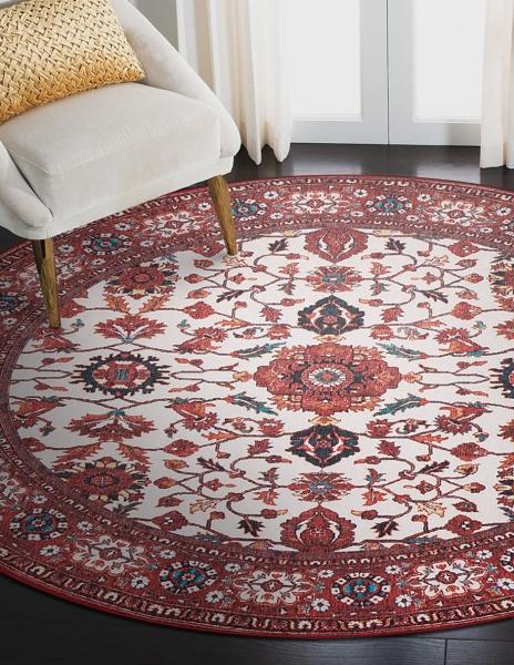 Tapete Alfombra Decorativo Lavable Ramage Granate - Fine Art Tj