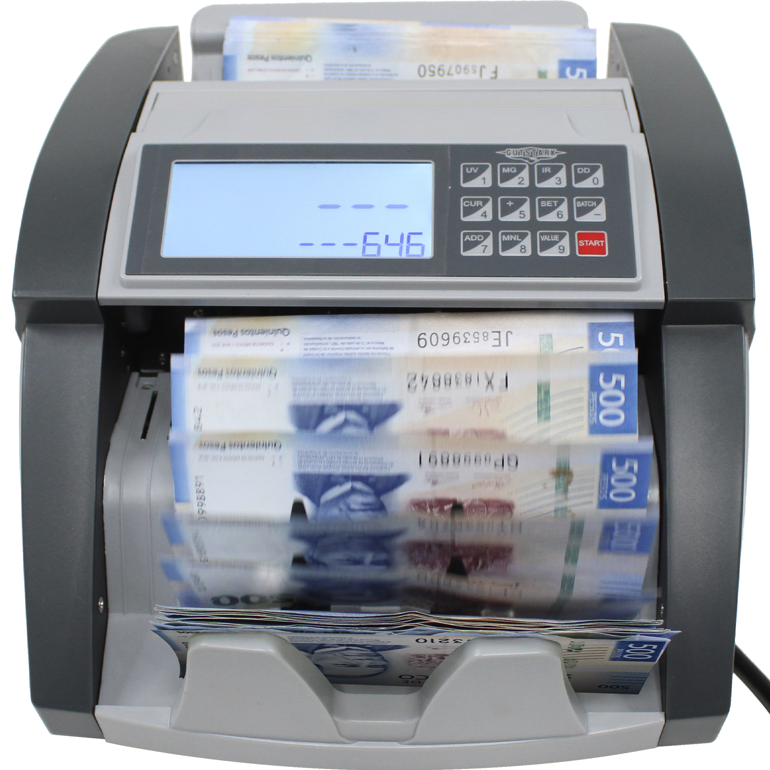 Contadora Billetes Digital 1000 Billetes por Minuto Con Detector de Billetes Falsos Clasificador por Denominacion Gutstark