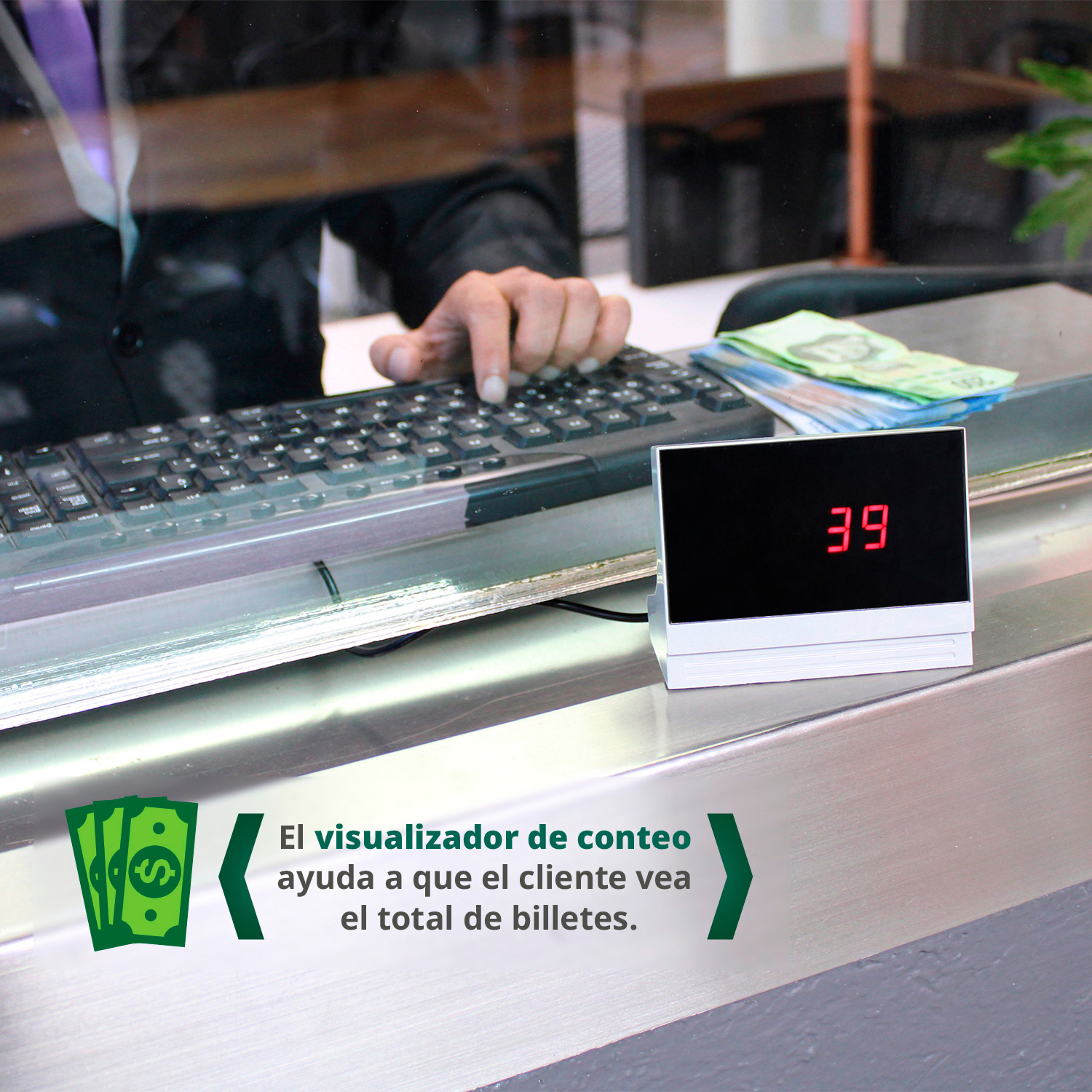 Contadora Billetes Digital 1000 Billetes por Minuto Con Detector de Billetes Falsos Clasificador por Denominacion Gutstark
