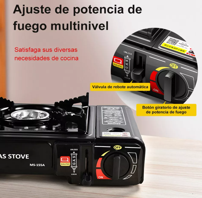 Estufilla Portátil Camping Gas Butano Parrilla De Gas