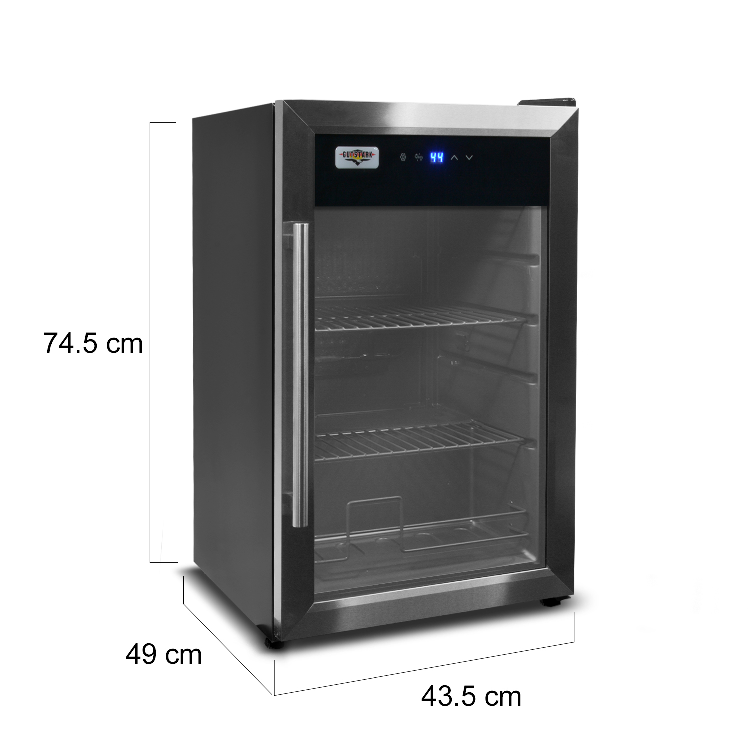 Frigobar 2.4pies Refigerador Digital Luz Led Tactil 85 Latas