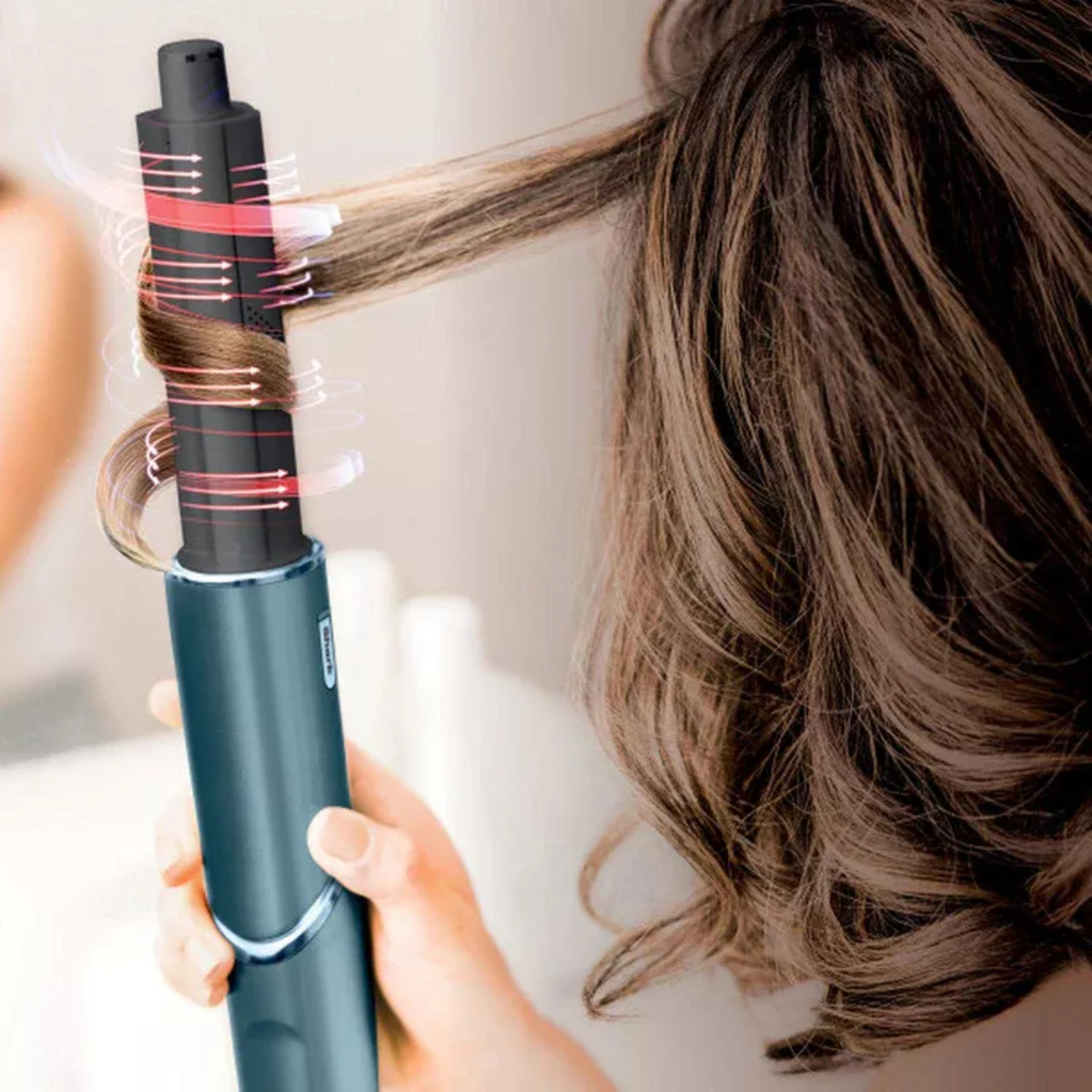 Multiestilizador Shark HD450TL Para Todo Tipo de Cabello Frizz Fighter Azul