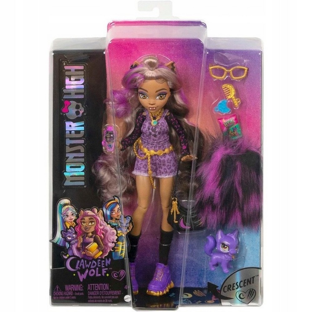 Clawdeen Wolf Monster High Muñeca Mascota HHK52 Mattel