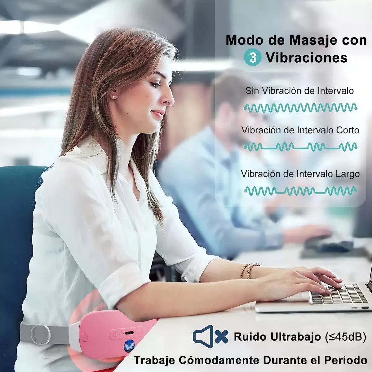Cinturon Eléctrico Masajeador Calefaccion Colico Menstruales