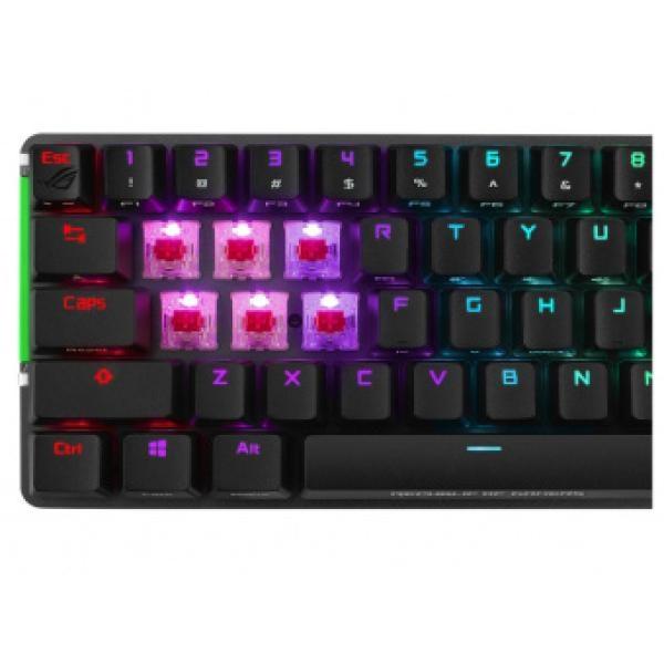 Teclado gamer ASUS M601 ROG Falchion NX RGB 65% Mecánico Inalámbrico