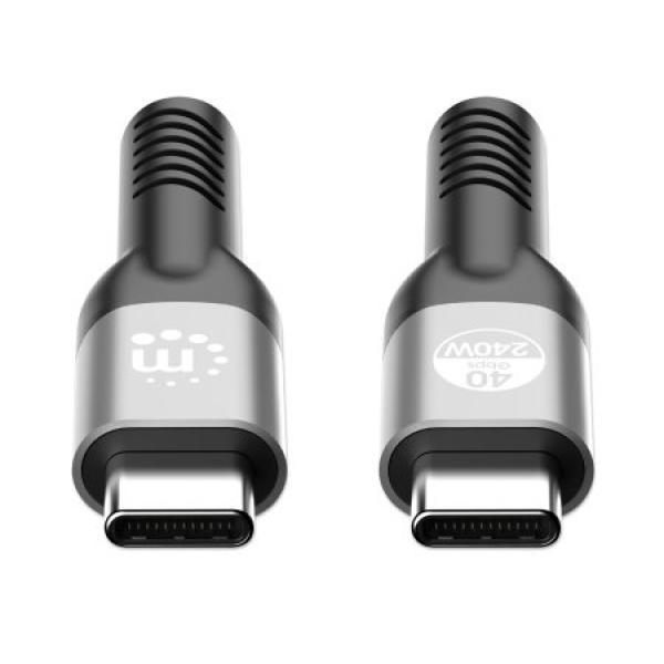 Cable USB-C de fibra óptica (AOC) USB 3.2 Gen 2 Manhattan 10 M.