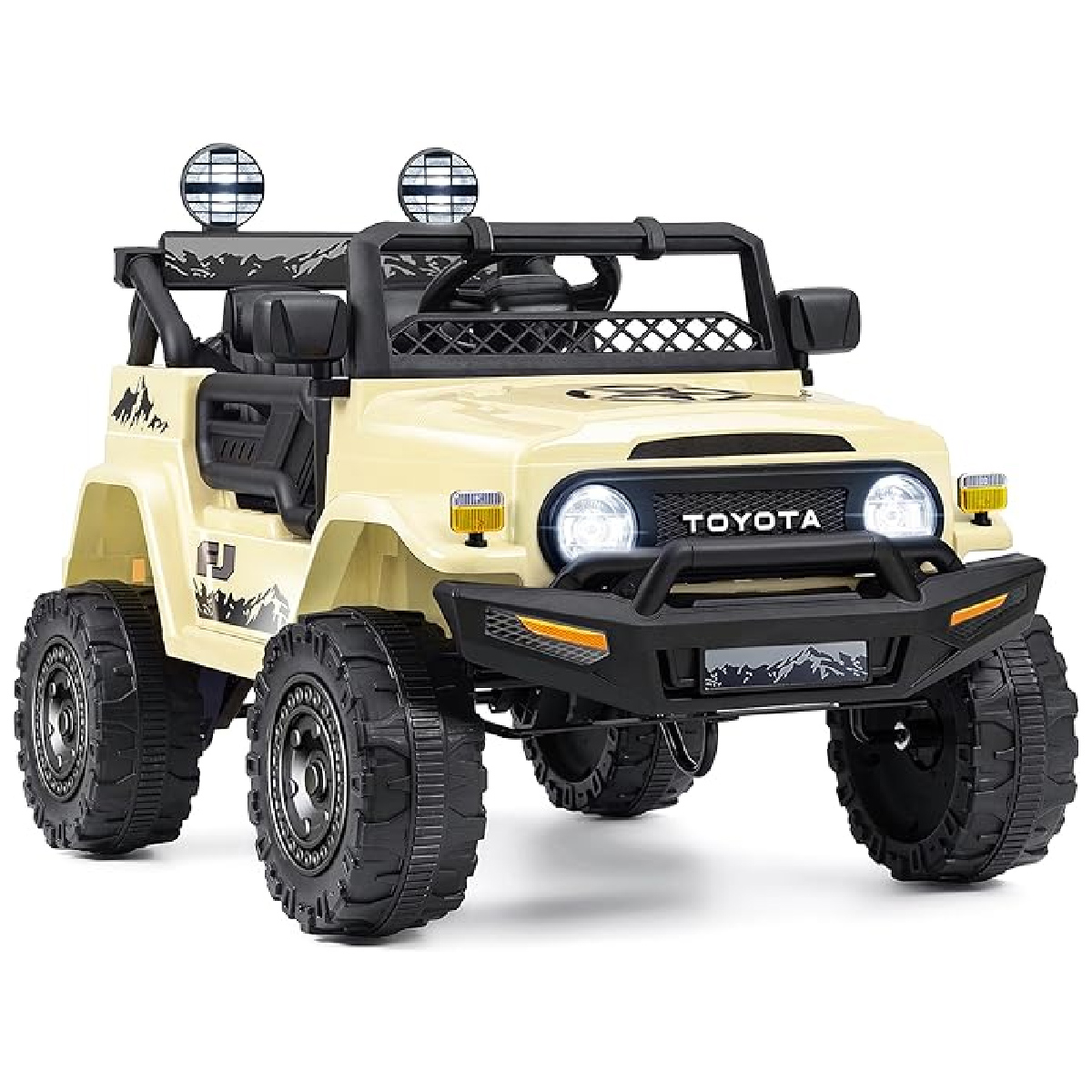 Montable Electrico Para Niños Toyota Fj Cruiser JJ2099 Le Monde Beige