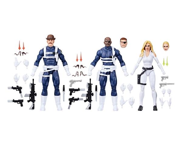 Marvel Legends Dugan Nick Fury Jr y Sharon Carter 3 Pack