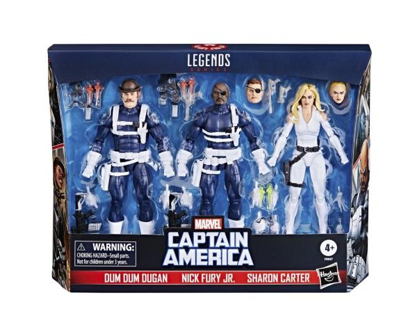 Marvel Legends Dugan Nick Fury Jr y Sharon Carter 3 Pack