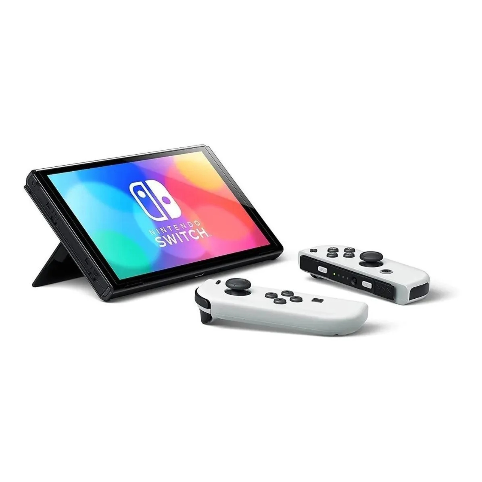 Nintendo Switch OLED 64GB, Control Joy-Con Blanco y Negro