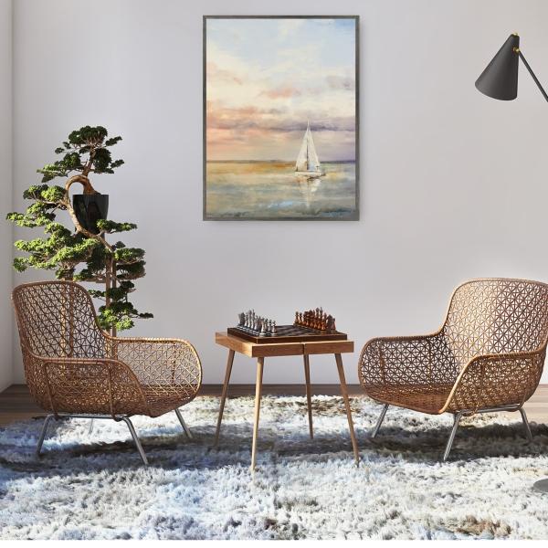 Cielos de caqui de Studio Arts - Impresión en Lienzo Enmarcado - Fine Art Tj