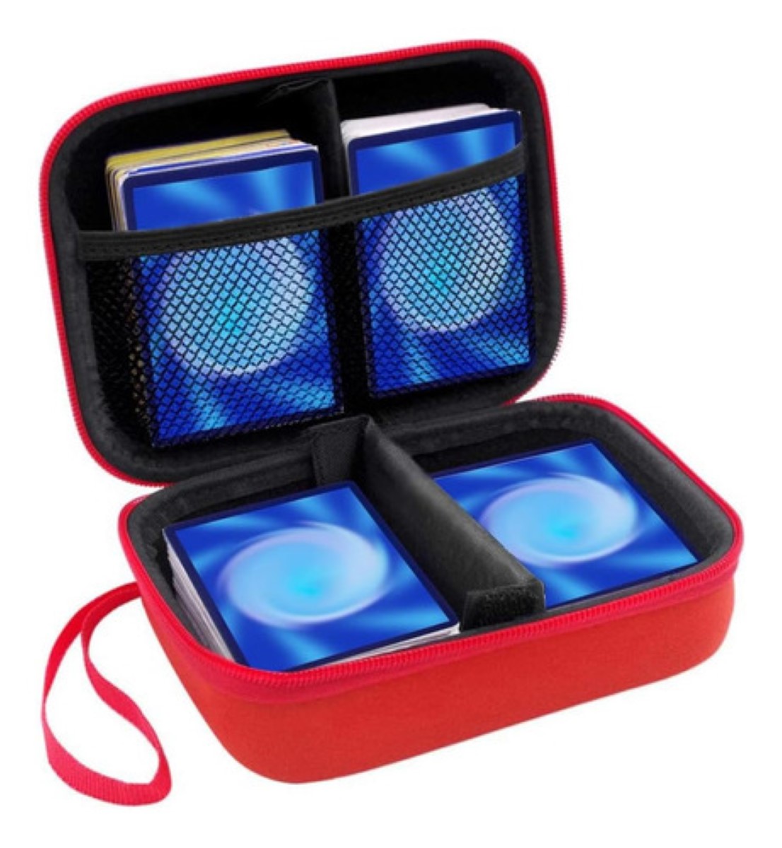 Soporte Para 400 Tarjetas Coleccionables De Pokémon, rojo azul