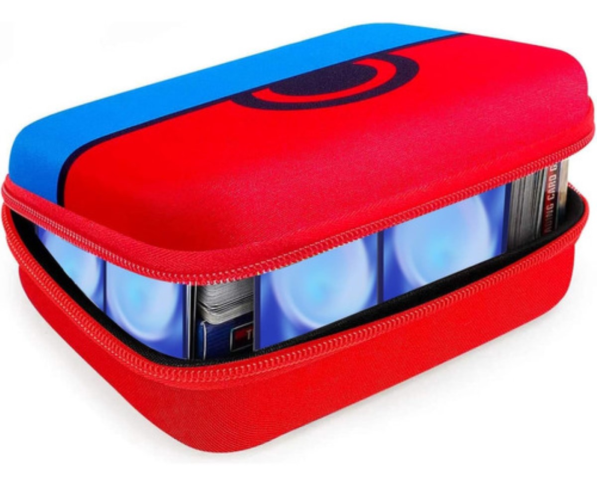 Soporte Para 400 Tarjetas Coleccionables De Pokémon, rojo azul