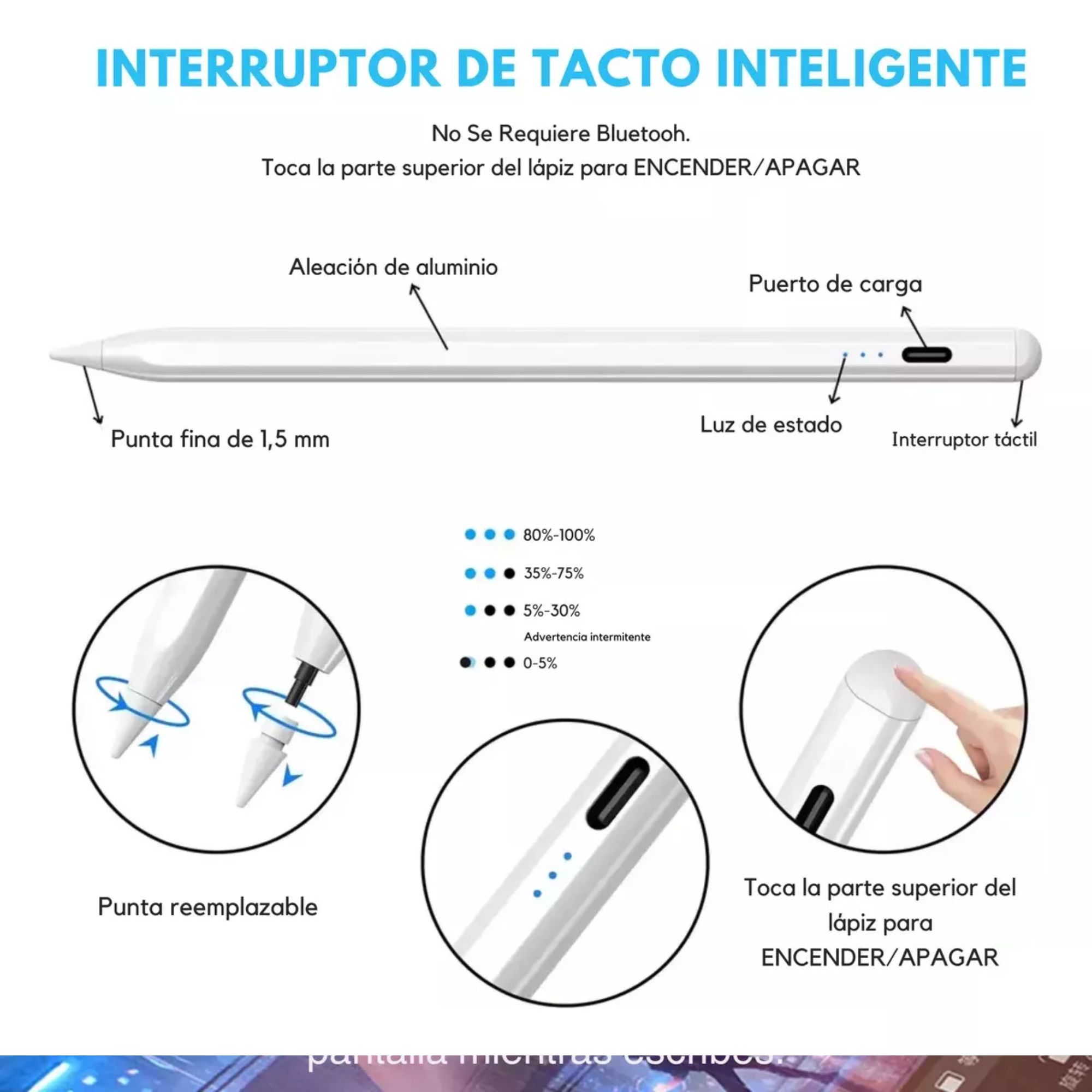 Magic Keyboard Funda Teclado Compatible Para iPad Mini 6th / 7th + Pencil Diseño Elegante Funcional Protección Integrada