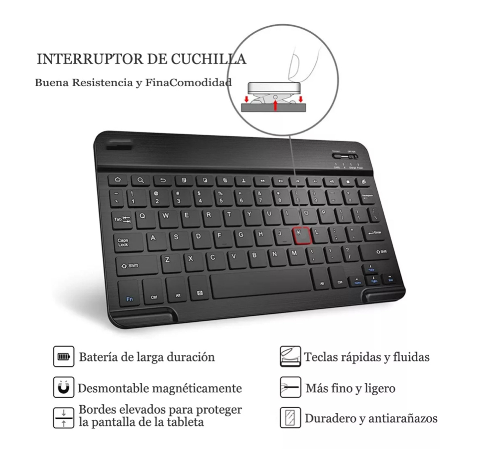 Funda Con Teclado Ratón Para Lenovo Xiaoxin Pad 2022 10.6''