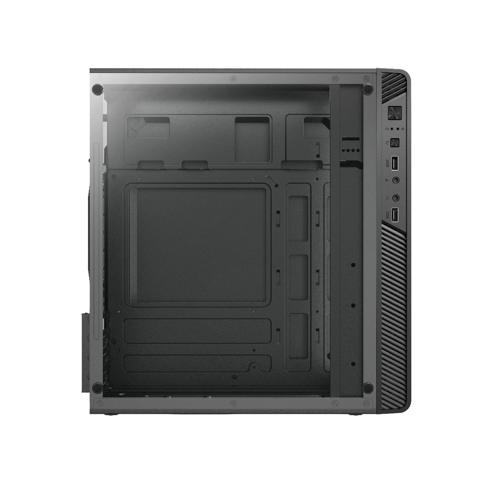 Gabinete Acteck Performance II GI215W con Ventana, Micro-Tower, Micro-ATX/Mini ATX, USB 2.0, con Fuente de 500W, sin Ventiladores Instalados, Negro.