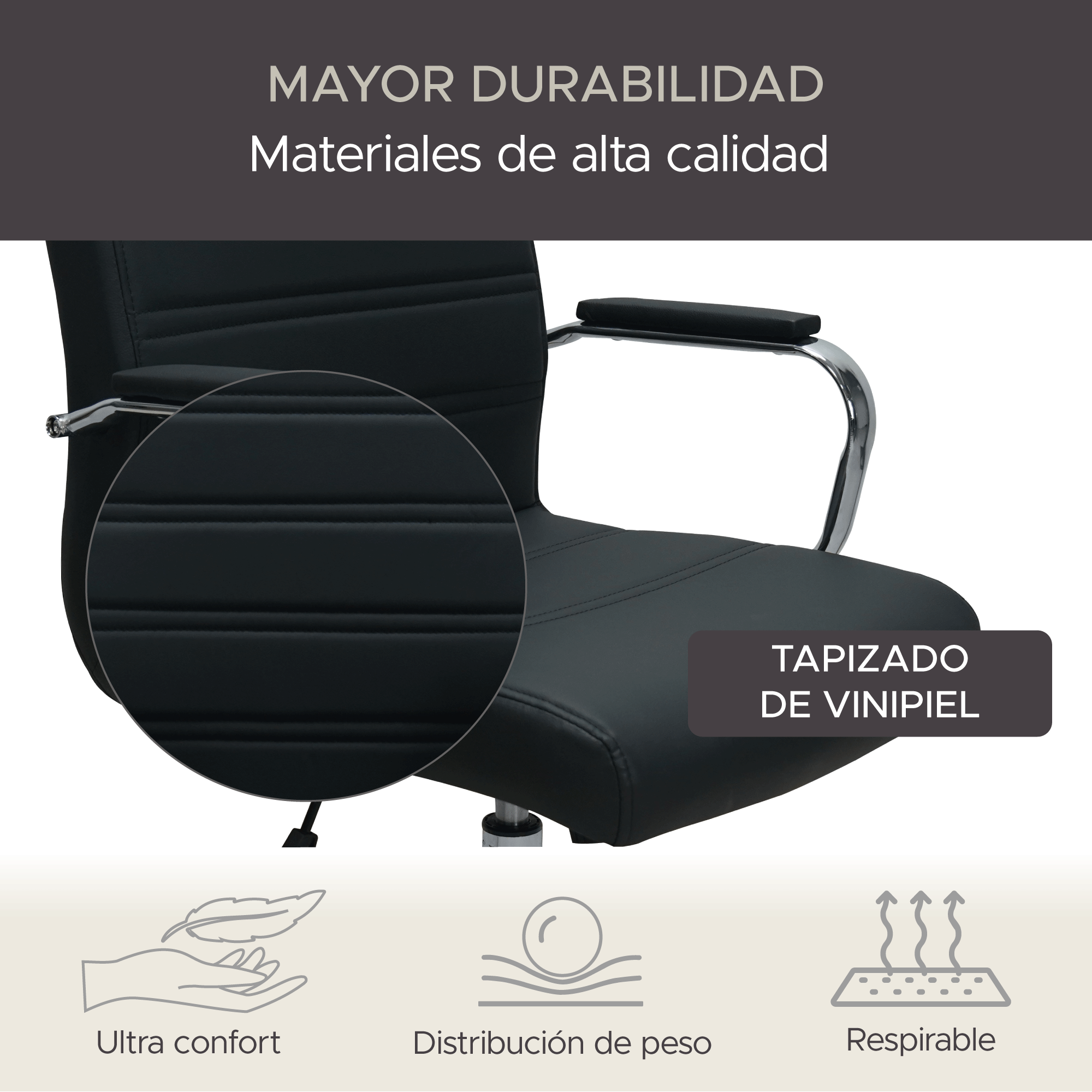 Silla de Oficina X-Pross Imperial Color Negro