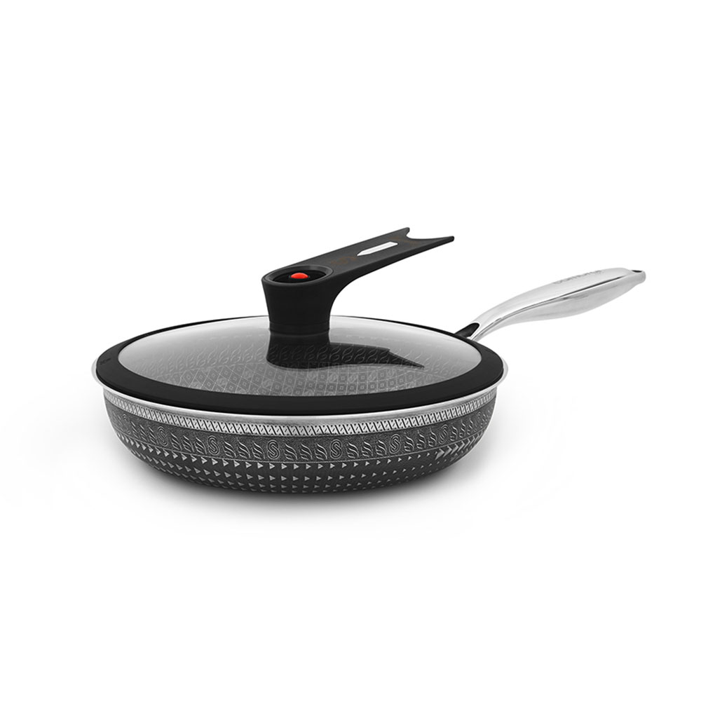 Juego Sartén y Comal Acero Inoxidable Antiadherentes Samurai