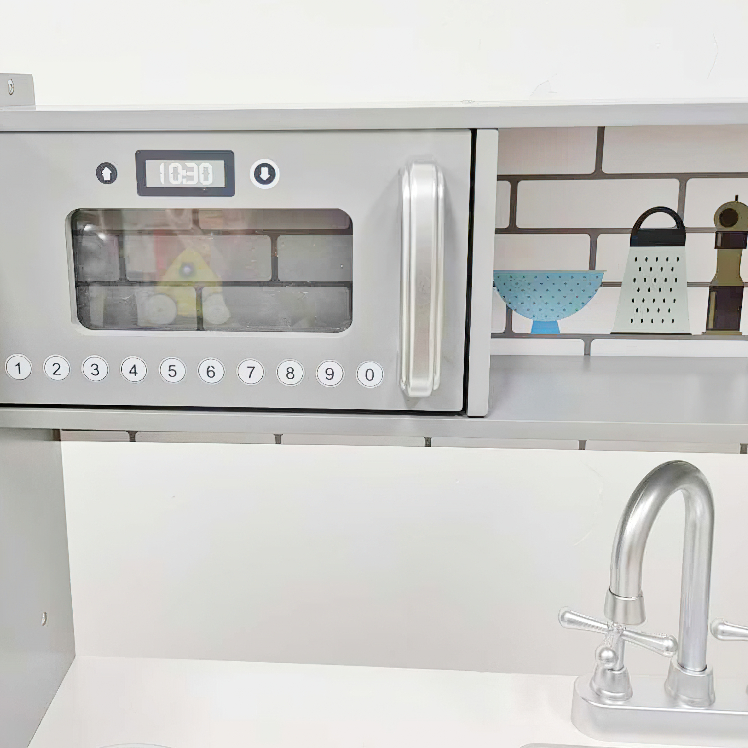 Cocina Cocinita Juguete Infantil Madera Moderna Niños Accesorios Little Monkey