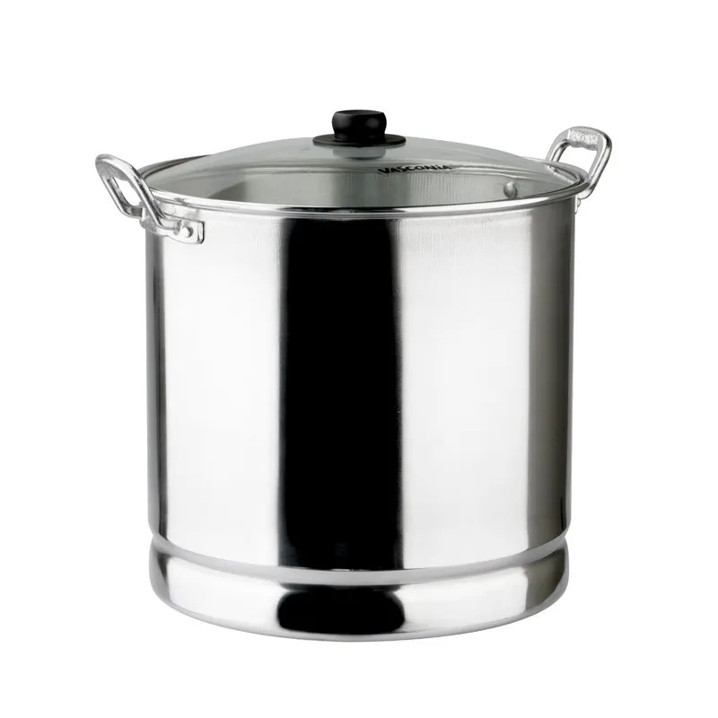 Vaporera Tamalera de Aluminio Tapa Vidrio 30 Lts Vasconia