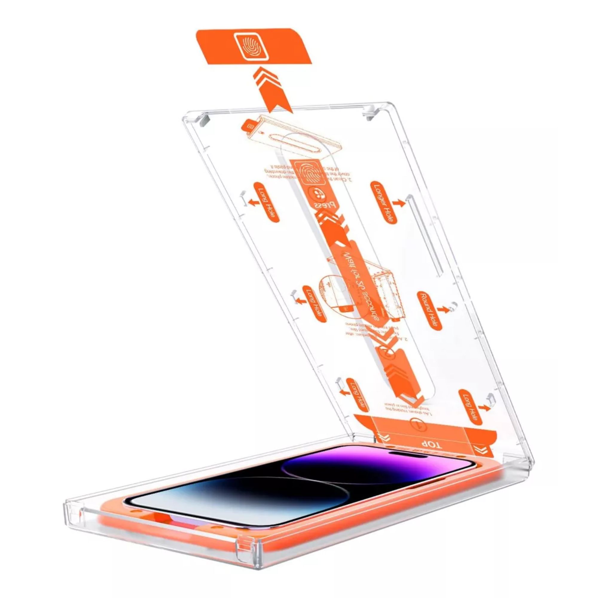 Mica Cristal Templado Premium Para iPhone Fácil Instalación Iphone 14 pro max/15 plus/16 plus