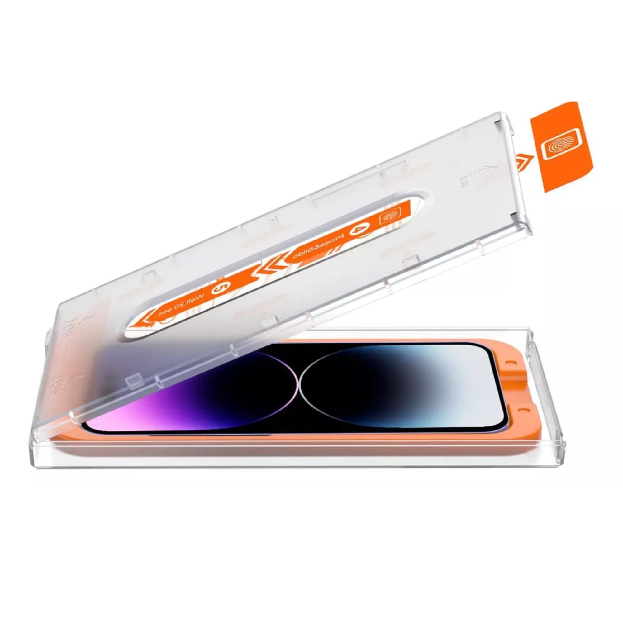 Mica Cristal Templado Premium Para iPhone Fácil Instalación Iphone 14 pro max/15 plus/16 plus