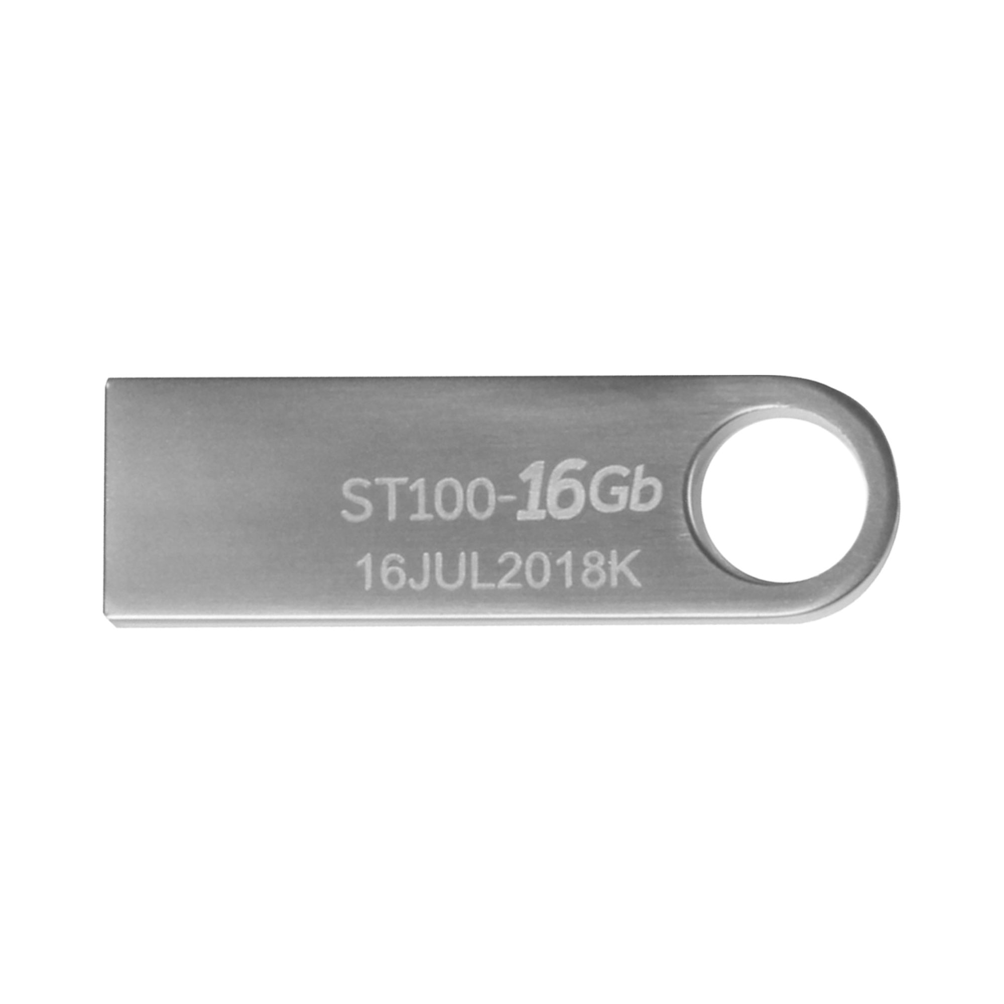 Memoria USB 2.0 de 16 GB Stylos ST100, Metálica