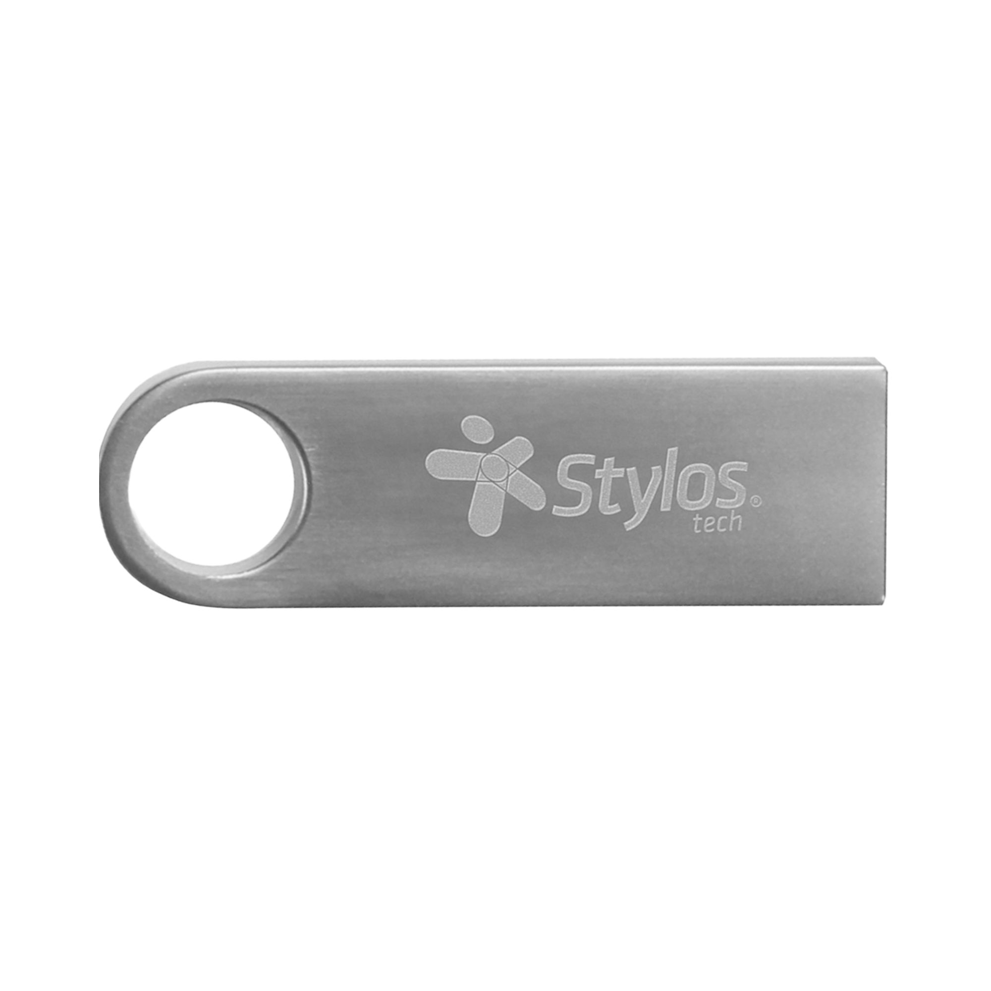 Memoria USB 2.0 de 16 GB Stylos ST100, Metálica