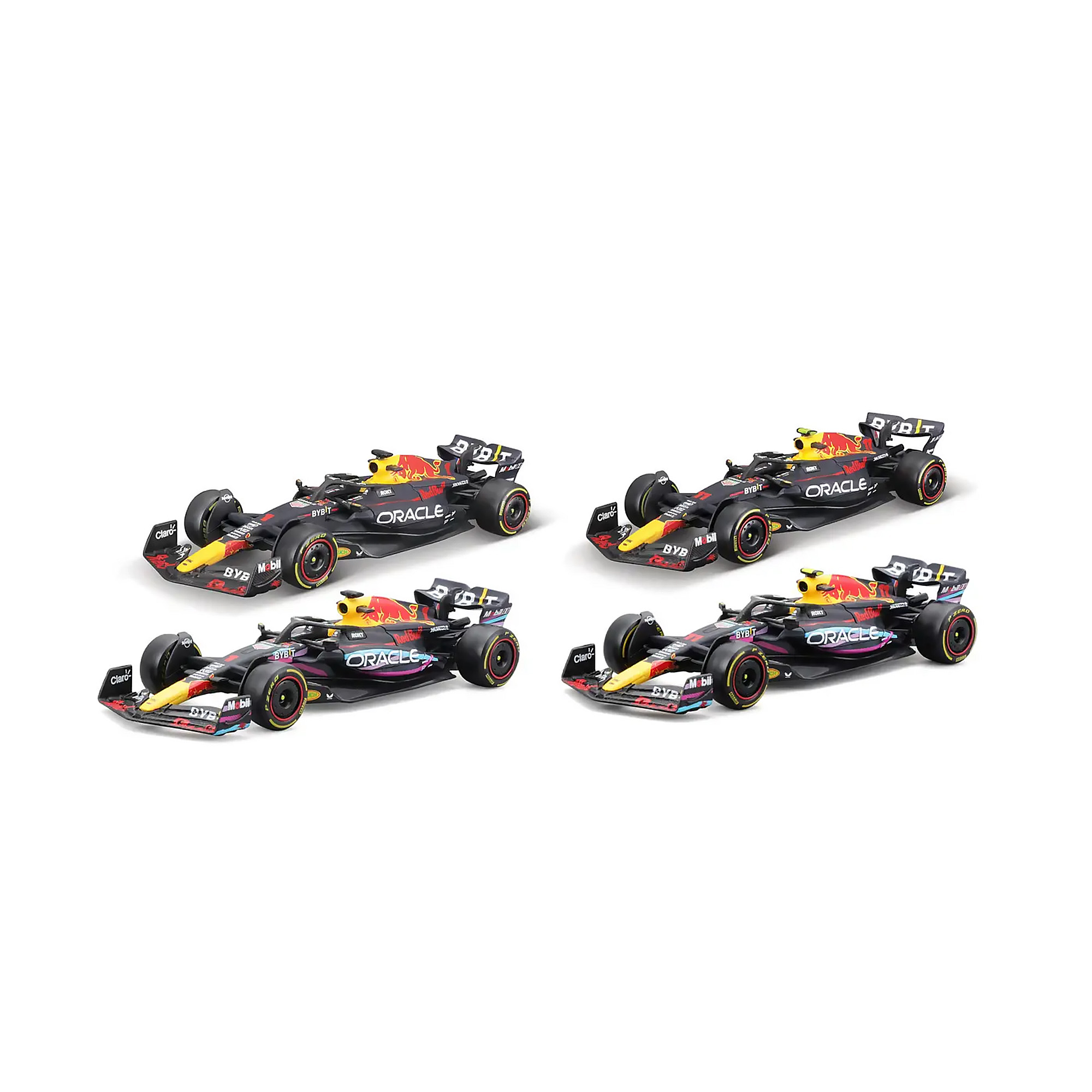 BBURAGO Red Bull Escala 1:43 Red Bull Racing RB19 4pack 