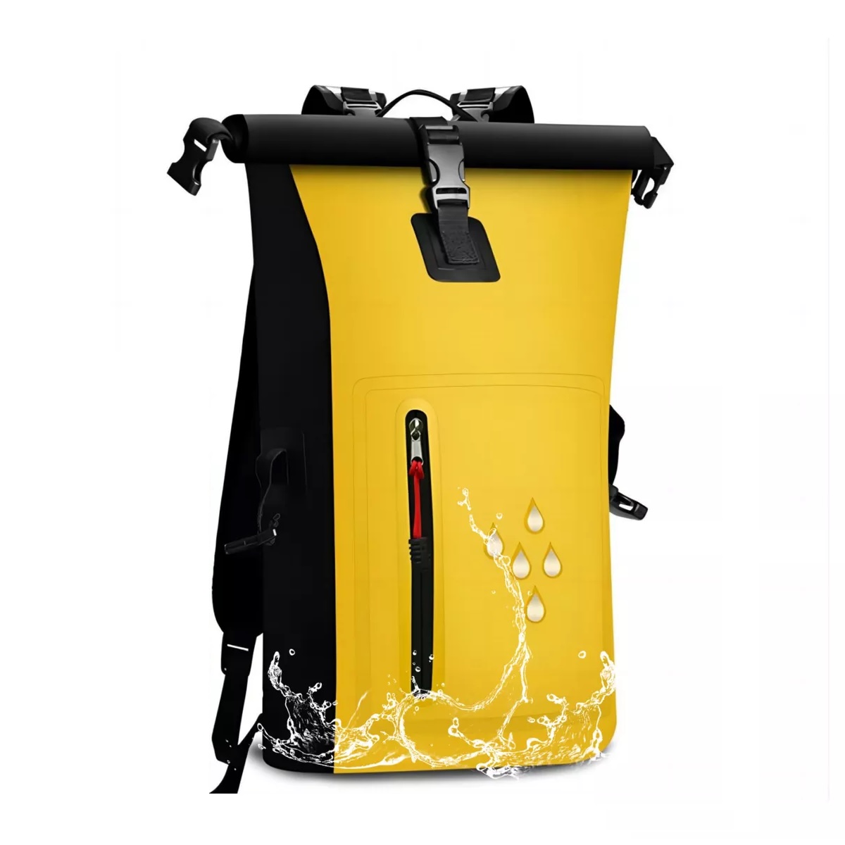 25l Mochila Impermeable Bolsa Seca Impermeable Kayak Camping Amarillo