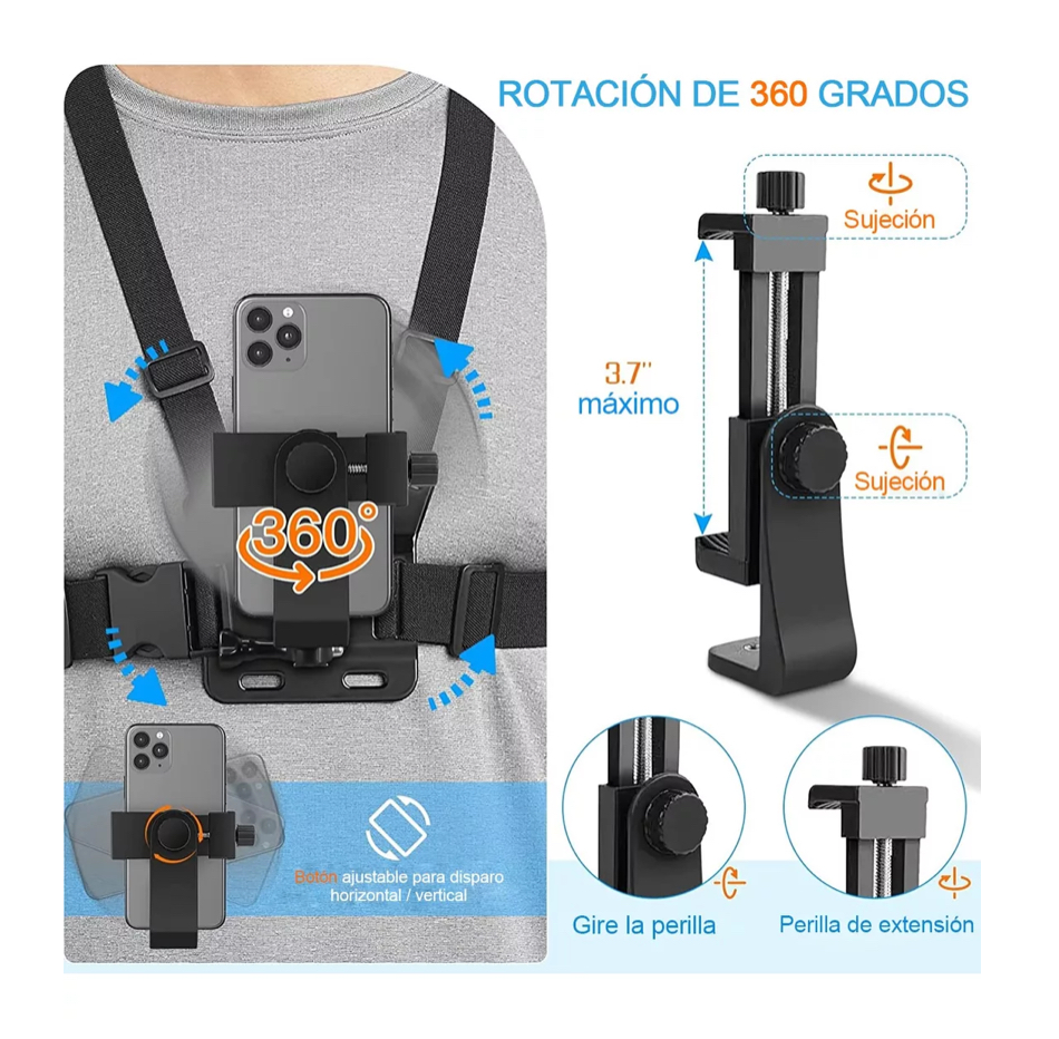 Arnés Soporte De Celular Para Pecho