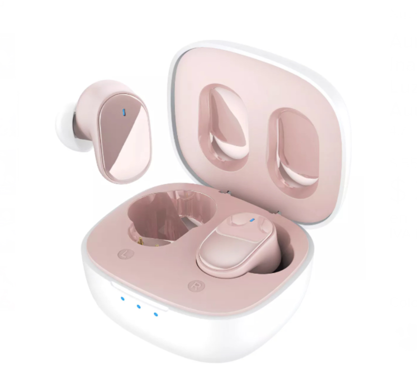 Auriculares In-Ear Gamer Inalámbricos  Rosa Con Luz Led Audifonos Manos Libres Audifonos Bluetooth Deportivos