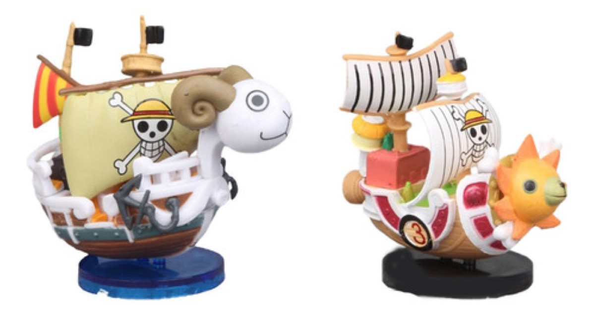 Figura 2 Mini Barco Thousand Sunny Y Going Merry One Piece multicolor