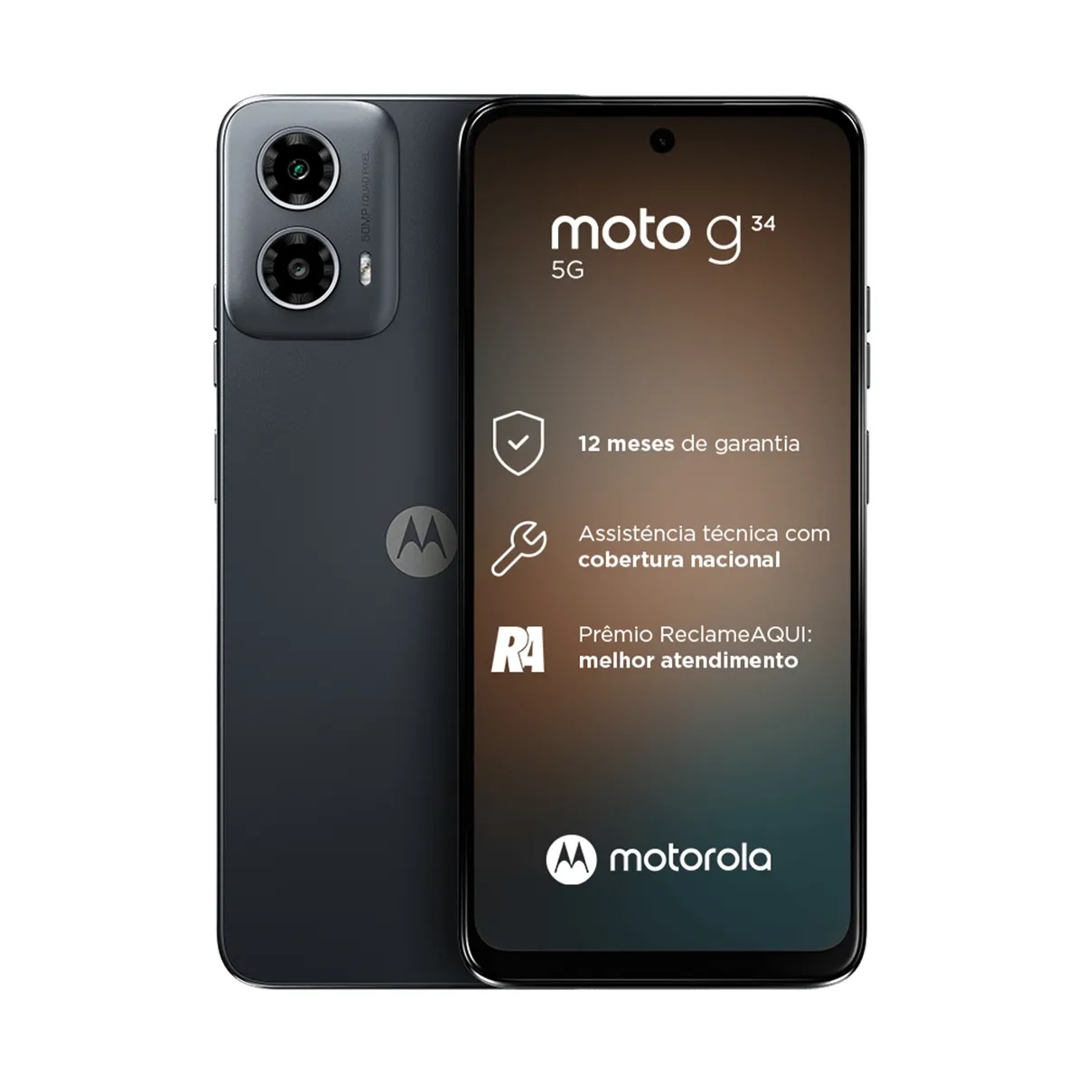 Motorola G34 5G 256gB 8Ram Dual Sim Color Negro Nuevo Desbloqueado 