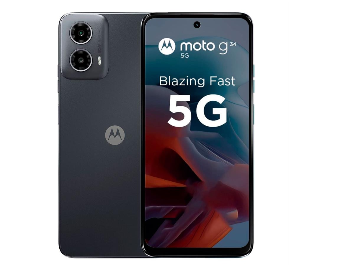 Motorola G34 5G 256gB 8Ram Dual Sim Color Negro Nuevo Desbloqueado 