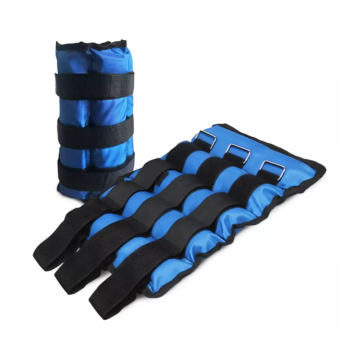 Pesas Fitness Par De Polainas 6kg Cada Una Para Tobillos Color Azul