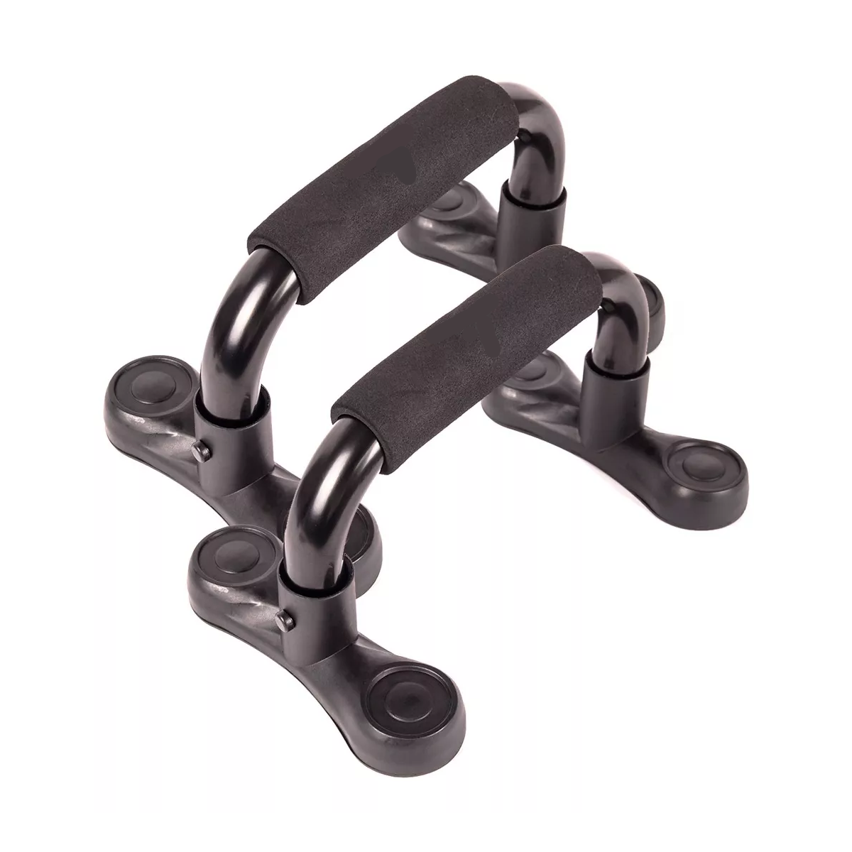 Barras Lagartijas Push Up Metal Ejercicio Antiderrape Color Negro
