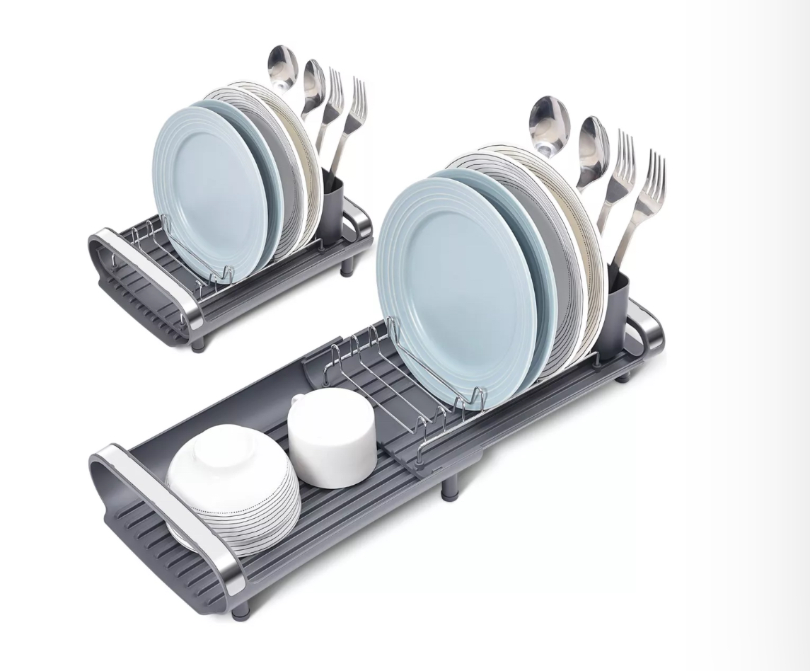 Escurridor De Platos Pequeño Y Expandible Para Encimera 