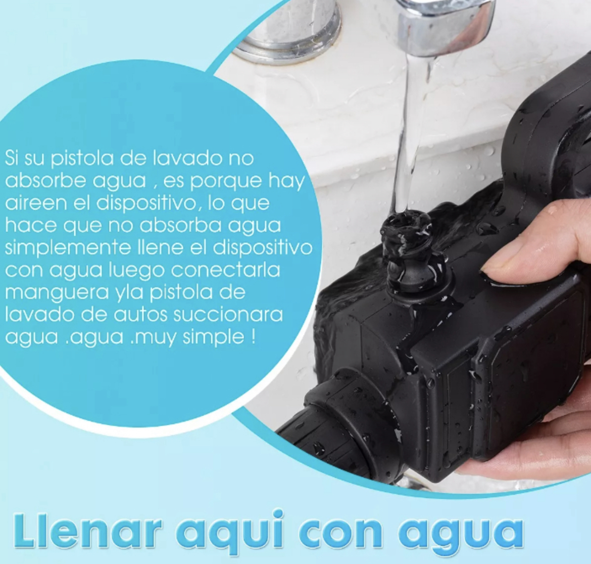 Pistola Lideep Lavadora De Alta Presso Coche Hidrolavadora Inalámbrico Alta 110v