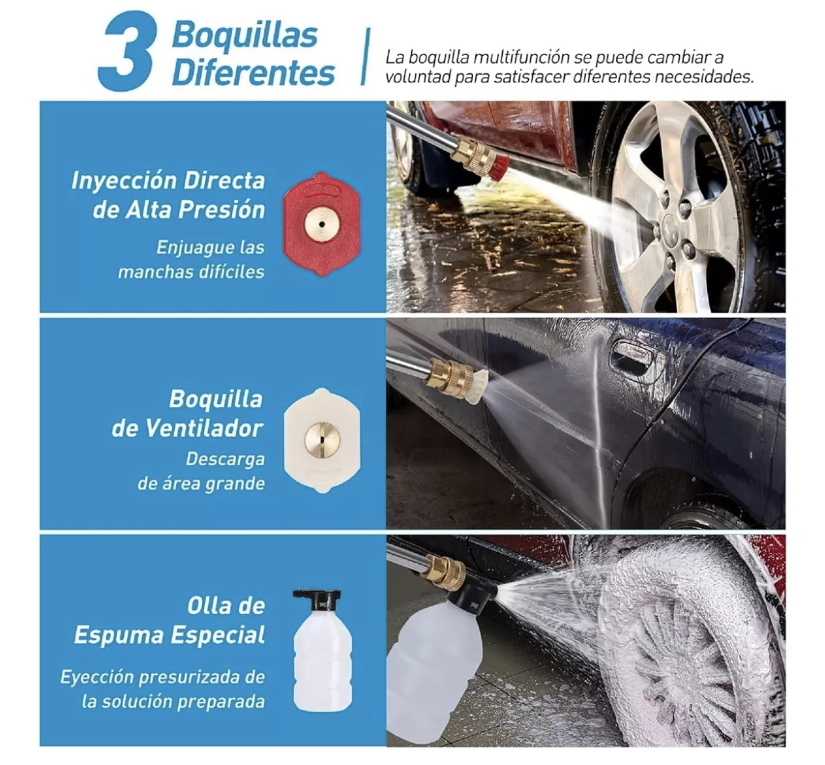 Pistola Lideep Lavadora De Alta Presso Coche Hidrolavadora Inalámbrico Alta 110v