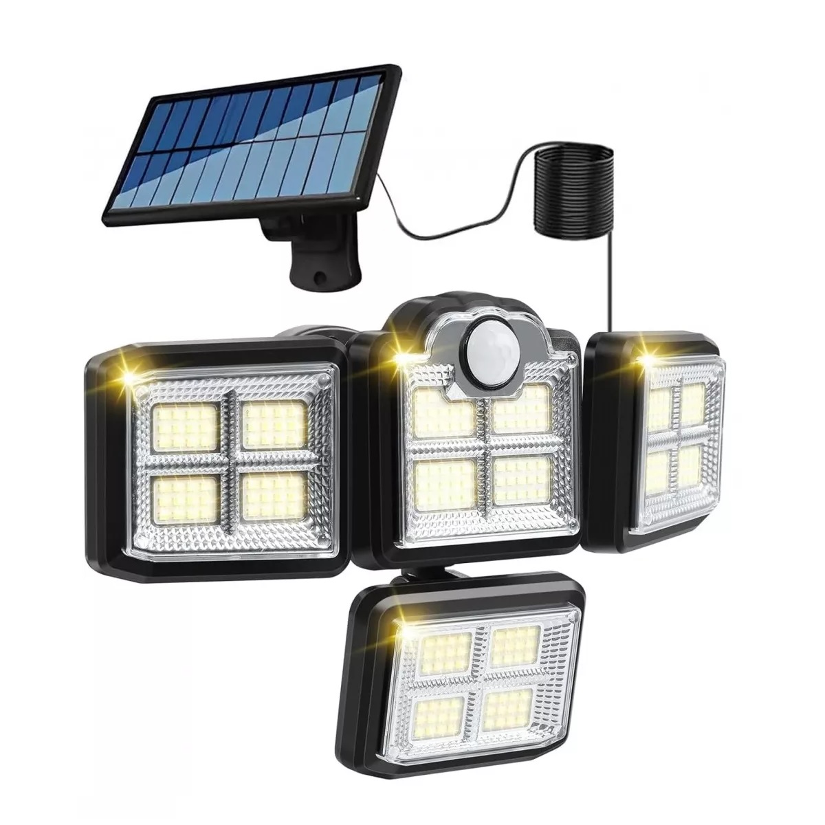198led Luz Solar Exterior Lámpara Solar Para Jardín