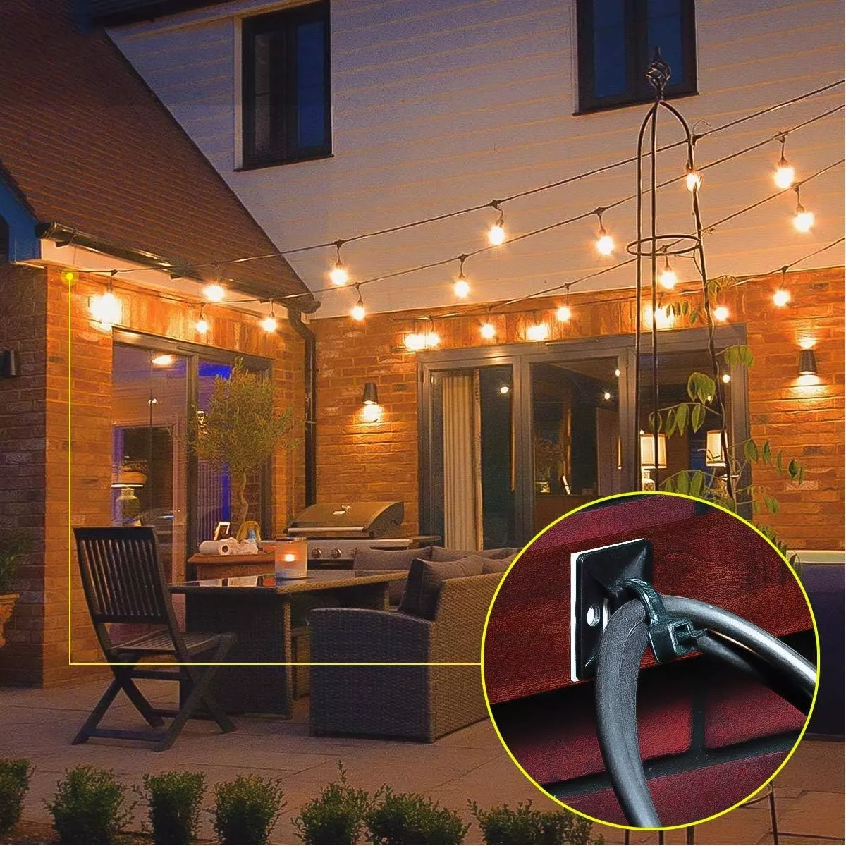 100 Pz Set Cinchos De Plastico, Bases Adhesibles Y Tornillos Negro