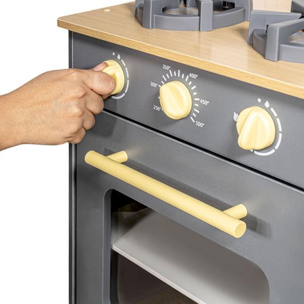 Cocina Cocinita Infantil Madera Niños Moderna Accesorios Little Monkey