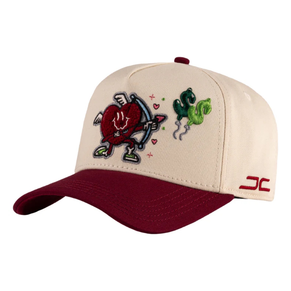 Gorra Jc Hats Money Love Beige-Vino Unisex 002771