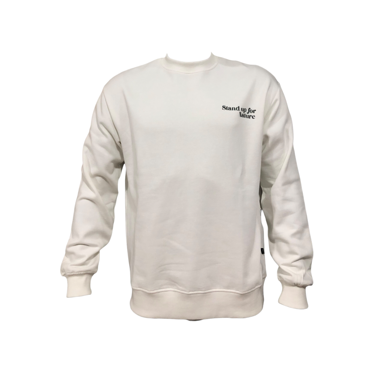Sudadera Blanca "STAND UP FOR NATURE" Para Caballero LSN