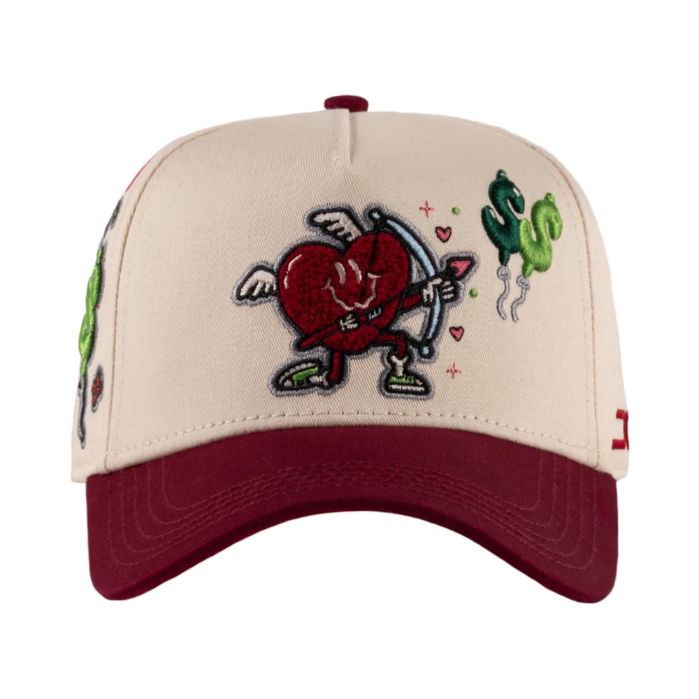 Gorra Jc Hats Money Love Beige-Vino Unisex 002771