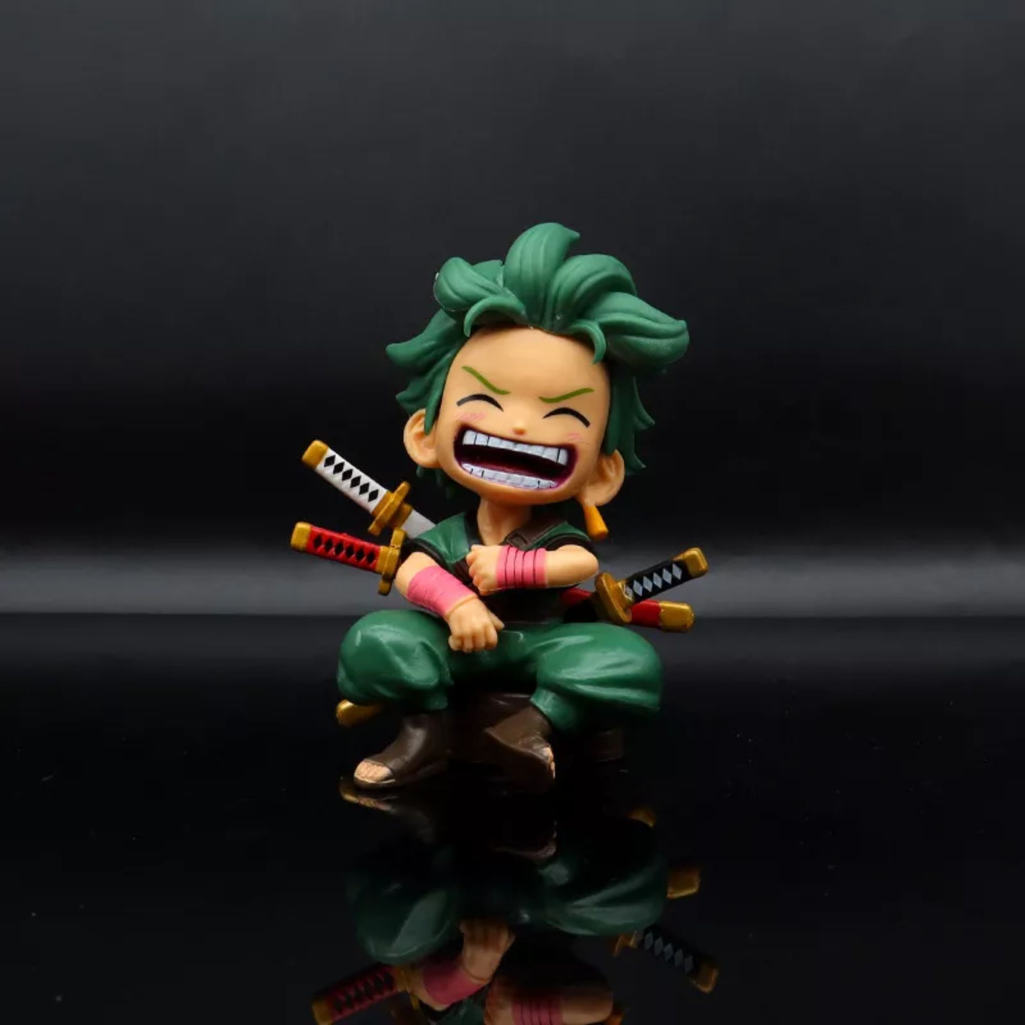 Set 3 Figuras Anime One Piece Luffy Roronoa Zoro Sanji, Figuras Chibi Coleccionable Anime 